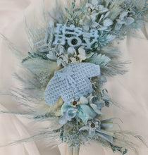 Load image into Gallery viewer, Its a Boy Preserved flowers blue Cake Topper
