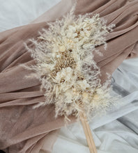 Load image into Gallery viewer, Happy Birthday Boho style neutral preserved flowers cake topper
