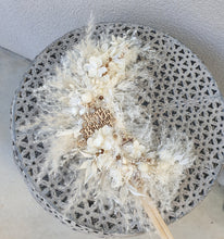 Load image into Gallery viewer, Happy Birthday Boho style neutral preserved flowers cake topper
