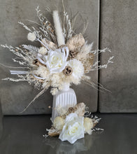 Load image into Gallery viewer, Double cake topper in champagne gold &amp; neutral colours
