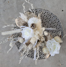 Load image into Gallery viewer, Double cake topper in champagne gold &amp; neutral colours

