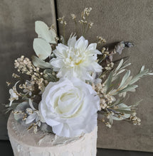 Load image into Gallery viewer, Double cake topper &amp; soft green and neutral colours
