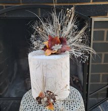 Load image into Gallery viewer, Double floral cake topper in rustic autumn colors
