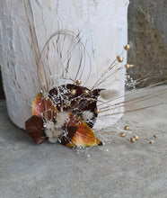 Load image into Gallery viewer, Double floral cake topper in rustic autumn colors
