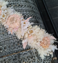 Load image into Gallery viewer, Boho Blush Everlasting preserved flowers crown / dog collar
