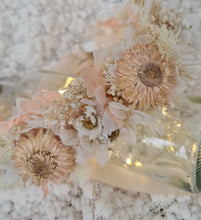 Load image into Gallery viewer, Boho Blush Everlasting preserved flowers crown / dog collar
