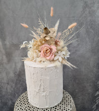 Load image into Gallery viewer, Mr &amp; Mrs Floral Cake topper - blush
