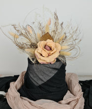 Load image into Gallery viewer, Peach blush Everlasting flowers cake topper
