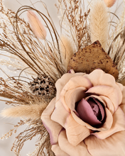 Load image into Gallery viewer, Peach blush Everlasting flowers cake topper
