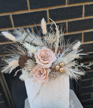Load image into Gallery viewer, Double Everlasting flowers cake topper in peach
