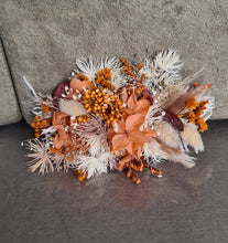Load image into Gallery viewer, Preserved everlasting flowers hair pin / clip in rustic style
