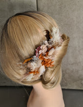 Load image into Gallery viewer, Rustic everlasting flowers hair comb
