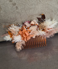 Load image into Gallery viewer, Rustic everlasting flowers hair comb
