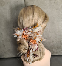 Load image into Gallery viewer, Rustic everlasting flowers hair comb
