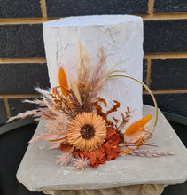 Load image into Gallery viewer, Rustic everlasting flowers cake hoop topper - 5 inch
