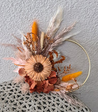 Load image into Gallery viewer, Rustic everlasting flowers cake hoop topper - 5 inch
