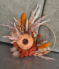 Load image into Gallery viewer, Rustic everlasting flowers cake hoop topper - 5 inch
