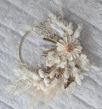 Load image into Gallery viewer, Boho everlasting flowers cake hoop topper - 5 inch
