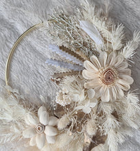 Load image into Gallery viewer, Boho everlasting flowers cake hoop topper - 5 inch
