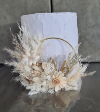 Load image into Gallery viewer, Boho everlasting flowers cake hoop topper - 5 inch
