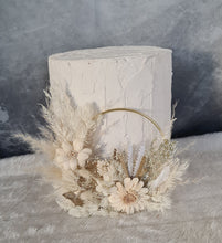 Load image into Gallery viewer, Boho everlasting flowers cake hoop topper - 5 inch
