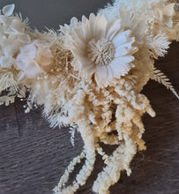 Load image into Gallery viewer, Boho deco Everlasting flowers wall mirror
