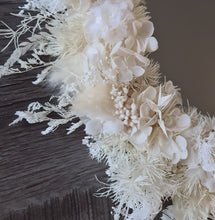 Load image into Gallery viewer, Boho deco Everlasting flowers wall mirror
