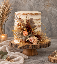 Load image into Gallery viewer, Rustic everlasting flowers cake hoop - 5 inch
