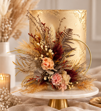 Load image into Gallery viewer, Rustic everlasting flowers cake hoop - 5 inch

