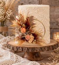 Load image into Gallery viewer, Rustic everlasting flowers cake hoop - 5 inch
