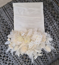 Load image into Gallery viewer, White &amp; neutral groom&#39;s preserved pocket flowers - boutonniere

