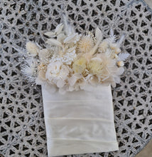 Load image into Gallery viewer, White &amp; neutral groom&#39;s preserved pocket flowers - boutonniere
