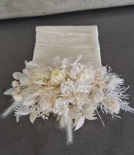 Load image into Gallery viewer, White &amp; neutral groom&#39;s preserved pocket flowers - boutonniere
