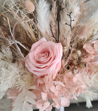 Load image into Gallery viewer, Blush Preserved rose floral cake topper
