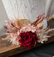 Load image into Gallery viewer, Everlasting flowers cake topper x 2 - burgundy
