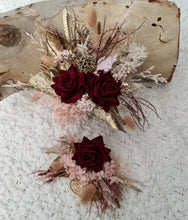 Load image into Gallery viewer, Everlasting flowers cake topper x 2 - burgundy
