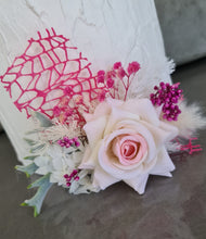 Load image into Gallery viewer, Everlasting flowers cake topper x 2 – Pink, fuchsia &amp; green
