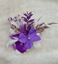Load image into Gallery viewer, Everlasting flowers cake topper x 2 – Purple
