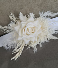 Load image into Gallery viewer, Everlasting flowers school formal / prom set – corsage, buttonhole &amp; hair flowers
