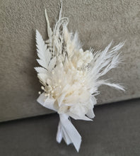 Load image into Gallery viewer, Everlasting flowers school formal / prom set – corsage, buttonhole &amp; hair flowers
