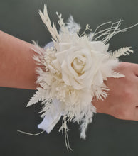 Load image into Gallery viewer, Everlasting flowers school formal / prom set – corsage, buttonhole &amp; hair flowers

