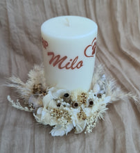 Load image into Gallery viewer, Pet Memory dog /cat preserved flowers reef &amp; candle set - neutral
