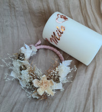 Load image into Gallery viewer, Pet Memory dog /cat Everlasting flowers reef &amp; candle set - Neutral peach
