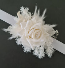 Load image into Gallery viewer, Milky white preserved flowers school formal corsage
