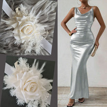 Load image into Gallery viewer, Milky white preserved flowers school formal corsage
