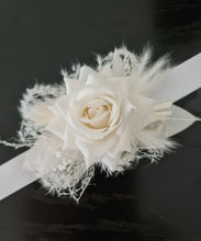 Load image into Gallery viewer, Everlasting flowers white corsage - school formal
