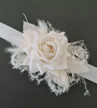 Load image into Gallery viewer, Everlasting flowers white corsage - school formal
