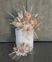Load image into Gallery viewer, Double floral cake topper – Boho blush
