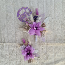 Load image into Gallery viewer, Everlasting flowers cake topper x 2 – Mauve, purple &amp; neutral
