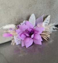 Load image into Gallery viewer, Everlasting flowers cake topper x 2 – Mauve, purple &amp; neutral
